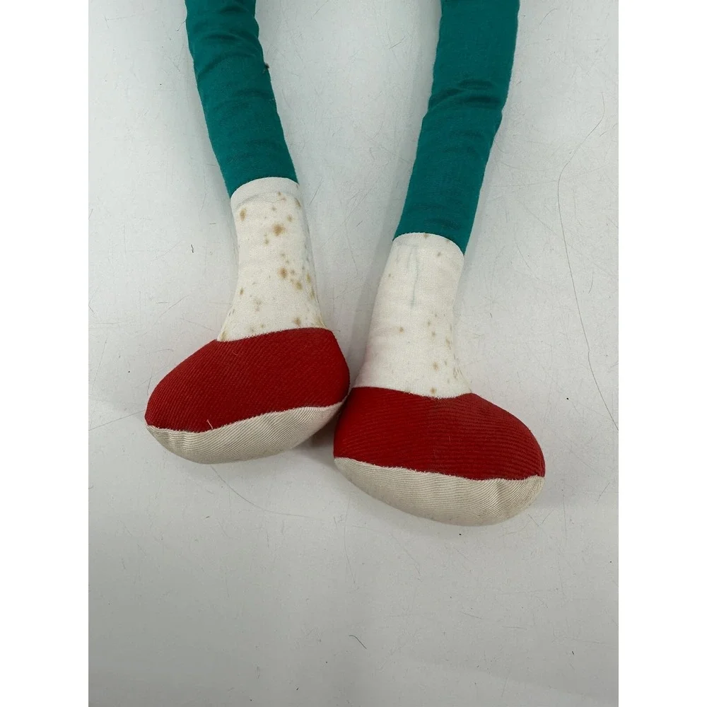 VTG Pair of Sitter Kneeler Dolls Chinese Hong Kong Cloth Girl And Boy Long Limbs